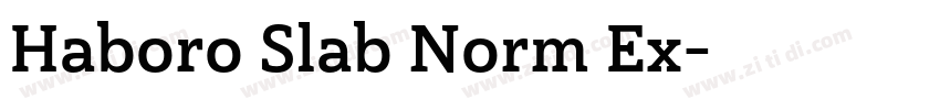 Haboro Slab Norm Ex字体转换